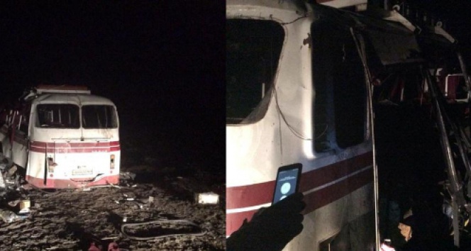 Yolcu otobüsü mayına çarptı: 4 ölü, 19 yaralı