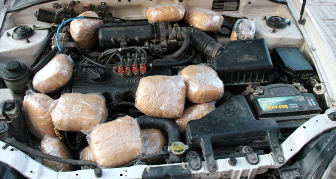 Zulalardaki 35 kilo eroin ile 33 kilo esrarı &#039;Biksi&#039; buldu