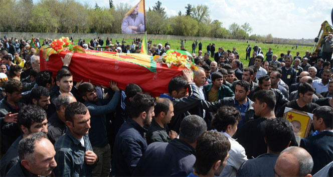 YPG'li Çetin'in cenazesi Nusaybin'de defnedildi