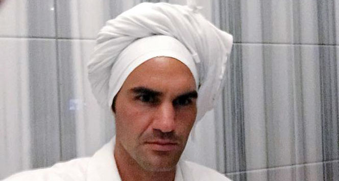 Federer’in hamam keyfi