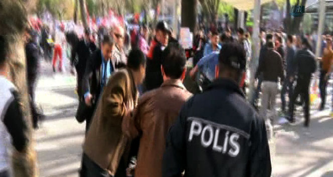 Uşak’ta stant gerginliği